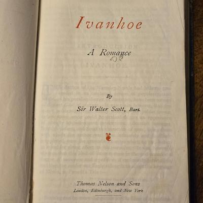 Antique Leather Bound 'Ivanhoe'