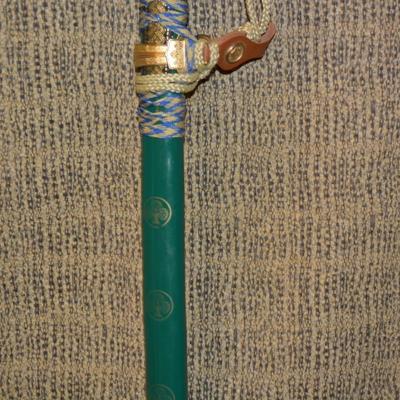 Decorative Japanese Green Katana Sword and Scabbard