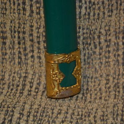 Decorative Japanese Green Katana Sword and Scabbard