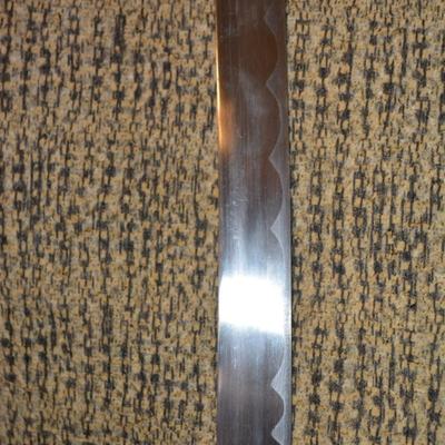 Decorative Japanese Green Katana Sword and Scabbard