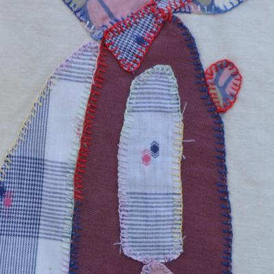 Hand Stitched Vintage Sunbonnet Sue Quilt Wall Hanging/Throw