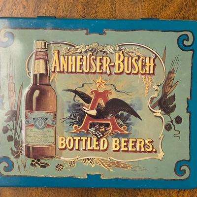 Vintage Budweiser Playing Cards and Tin