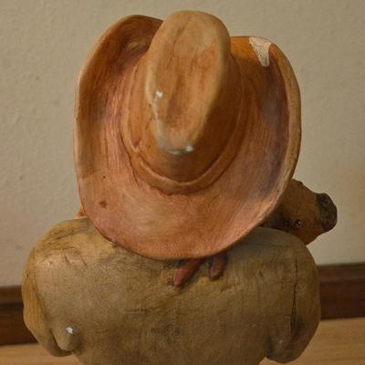 Sundance Originals Cowboy Holding a Calf Calk Ware Statue