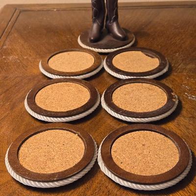 Boot Topped Coaster Set