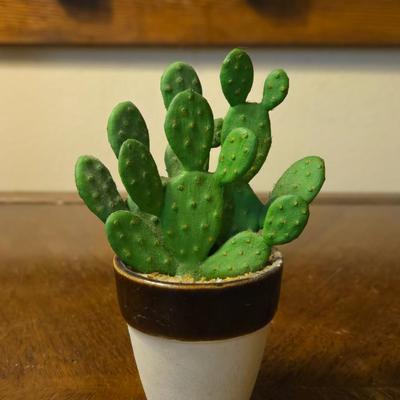 Small Decorative Faux Cactus
