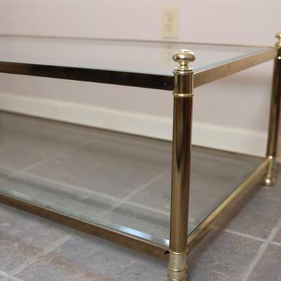 Two Tier Glass Coffee Table