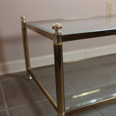 Two Tier Glass Coffee Table