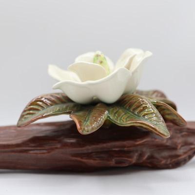 Ceramic Magnolia Flower on Branch
