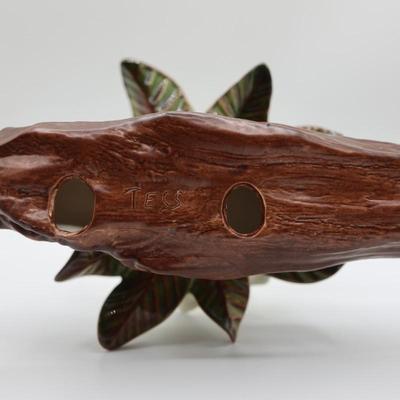 Ceramic Magnolia Flower on Branch
