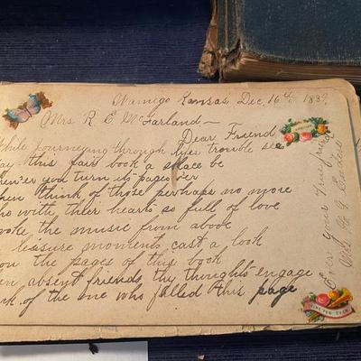 Vintage Autograph Book and Bibles