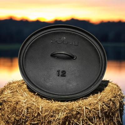 Lodge #12 Cast Iron Footed Dutch Oven