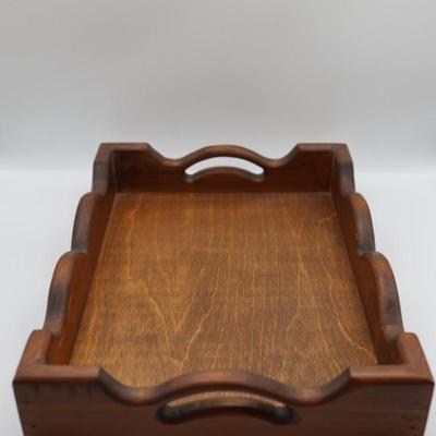 Vintage Wooden Tray w/ Handles