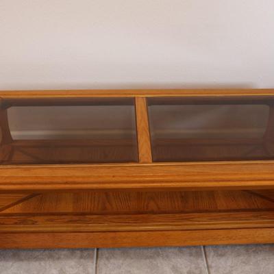 Wood and Glass Coffee Table