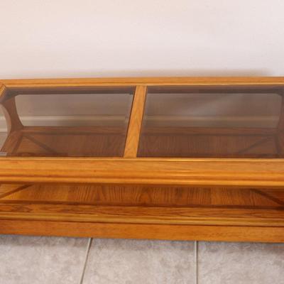 Wood and Glass Coffee Table