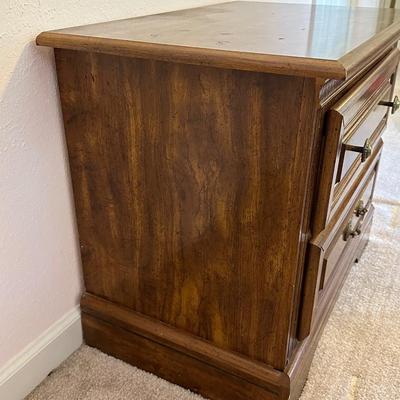 Vintage Two Drawer Night Stand (1)