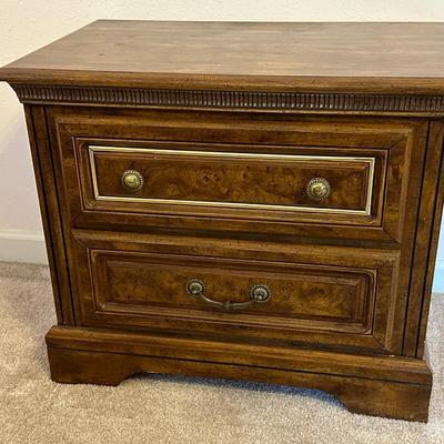 Vintage Two Drawer Night Stand (1)