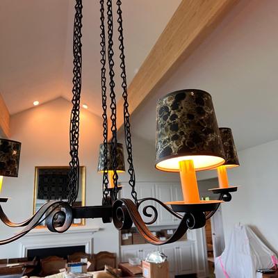 Cast Iron Chandelier (LR-DZ)