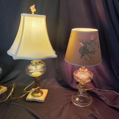 Seven Glass Table Lamps (LR-KD)