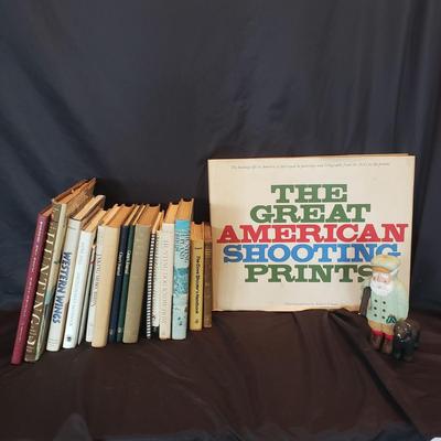 Hunting Books and Wooden Figurine by Manfred (HC-KD)