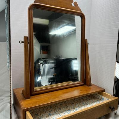 Table top Vintage 1950s drawer and Mirror
