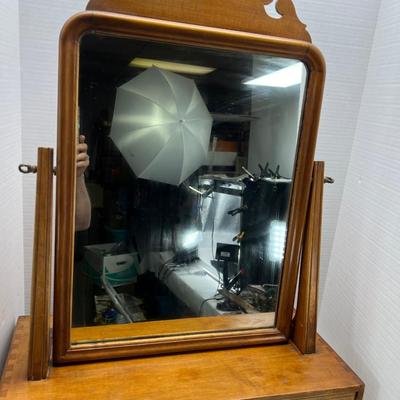 Table top Vintage 1950s drawer and Mirror