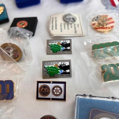 Ducks Unlimited, Montana Wildlife Federation, Trout Fishing, and Other Pins and Patches (MB-DZ)