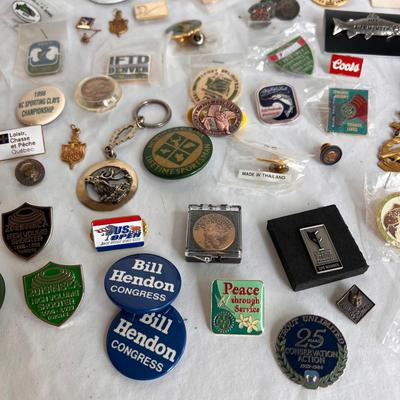 Ducks Unlimited, Montana Wildlife Federation, Trout Fishing, and Other Pins and Patches (MB-DZ)