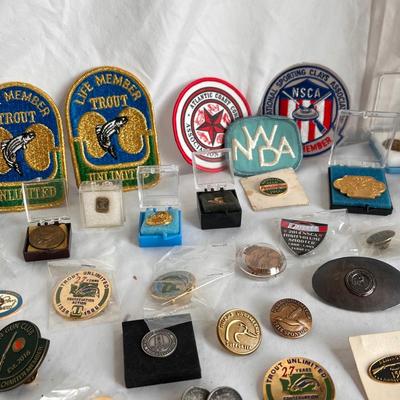 Ducks Unlimited, Montana Wildlife Federation, Trout Fishing, and Other Pins and Patches (MB-DZ)