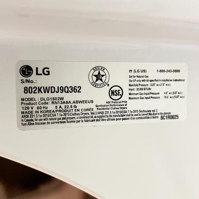 LG ~ Hydro Shield ~ 2018 Gas Dryer