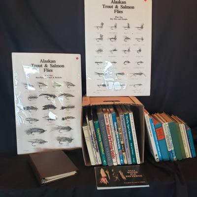 Fly Fishing Books and Two Signed Posters by Bob White (HC-KD)