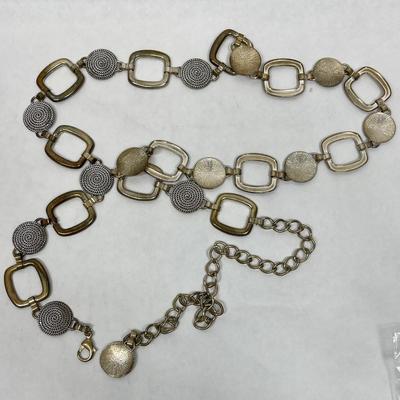 Gold & Silver Metal Belt