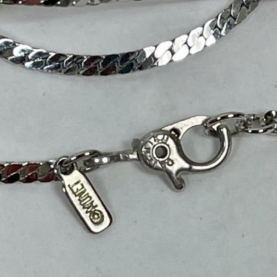 Jewelry Lot - 3 necklaces - silver tone chain