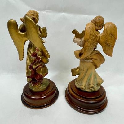 Two Angel Figurine Music Boxes