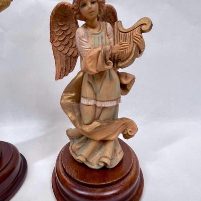 Two Angel Figurine Music Boxes