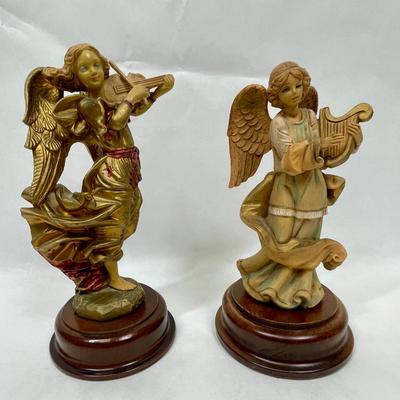 Two Angel Figurine Music Boxes