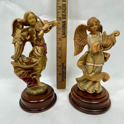 Two Angel Figurine Music Boxes