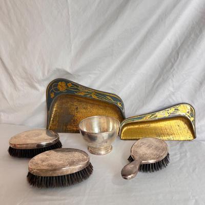 Art Nouveau Table Crumb Sweepers, Sterling Silver Brushes, and More (MB-DZ)