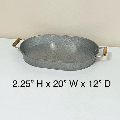 Pair (2) Galvanized Steel Home decor
