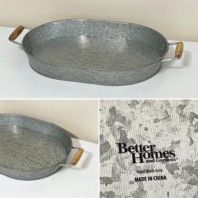 Pair (2) Galvanized Steel Home decor