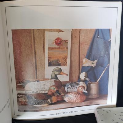 Decoy Books, a Wooden Loon by April F. and Vintage Duck on Water Framed Print (HC-KD)