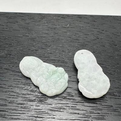 Pair of Jade Pendant of Guanyin