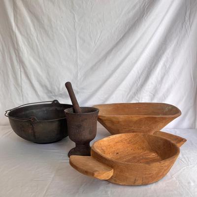 Cast Iron and Handmade Dough Bowl (MB-DZ)