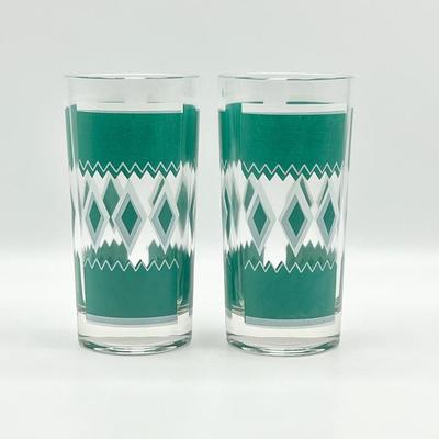 HAZEL ATLAS ~ Set Of Eight (8) MCM Glasses