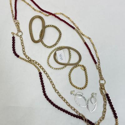 Jewelry lights space – space necklace, bracelets, and earrings