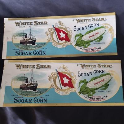 Vintage Corn Labels and Glasses (MB-KD)
