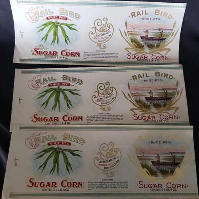 Vintage Corn Labels and Glasses (MB-KD)
