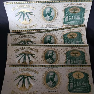 Vintage Corn Labels and Glasses (MB-KD)