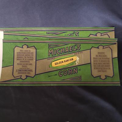 Vintage Corn Labels and Glasses (MB-KD)