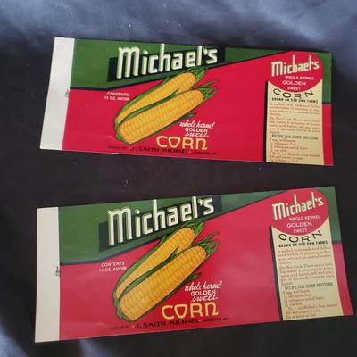 Vintage Corn Labels and Glasses (MB-KD)