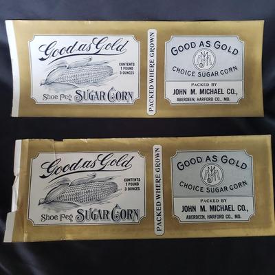 Vintage Corn Labels and Glasses (MB-KD)